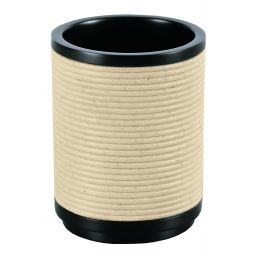 Kleine Wolke Runa kubek na szczoteczki stojący czarny/beż 8087202852