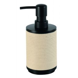 Kleine Wolke Runa dozownik do mydła stojący czarny/beż 8087202854