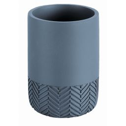 Kleine Wolke Herringbone kubek na szczoteczki niebieski 8090783852