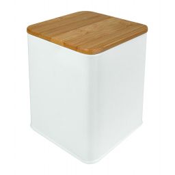 Kleine Wolke Cassone pojemnik łazienkowy biały/bambus 8608100060