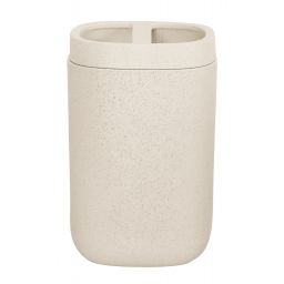 Kleine Wolke Belgrano EcoLiving kubek na szczoteczki stojący Sandbeige 8614226851