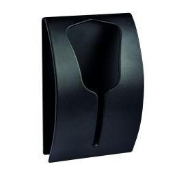 Kleine Wolke Tulip wieszak na ręczniki czarny mat 8646926887