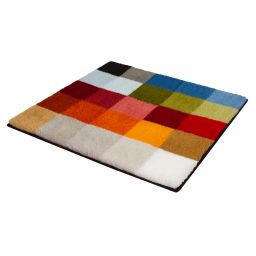 Kleine Wolke Cubetto dywanik łazienkowy 60x60 cm kwadratowy mix kolorów Multikolor 8821148135