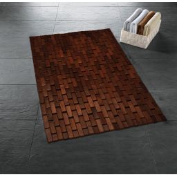 Kleine Wolke Palito drewniana mata łazienkowa 70x50 cm brązowa 9113301324