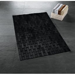 Kleine Wolke Palito mata łazienkowa 70x50 cm czarna 9113926324