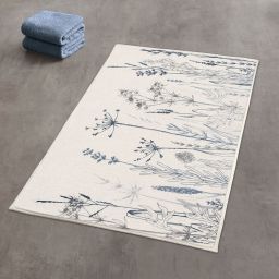 Kleine Wolke Savannah dywanik łazienkowy 70x120 cm poliester beż wzór trawy 9166148225