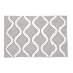 Kleine Wolke Piana dywanik łazienkowy 70x120 cm poliester szary 9180158225