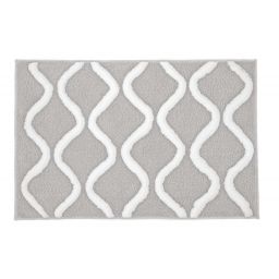 Kleine Wolke Piana dywanik łazienkowy 55x65 cm poliester szary 9180158539