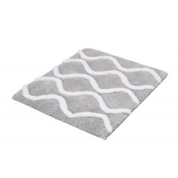 Kleine Wolke Piana dywanik łazienkowy 55x65 cm poliester szary 9180158539