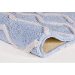 Kleine Wolke Piana dywanik łazienkowy 120x70 cm prostokątny niebieski 9180746225