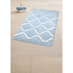 Kleine Wolke Piana dywanik łazienkowy 90x60 cm prostokątny niebieski 9180746519