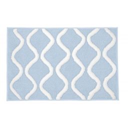 Kleine Wolke Piana dywanik łazienkowy 65x55 cm prostokątny niebieski 9180746539