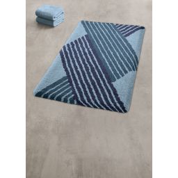 Kleine Wolke Cross dywanik łazienkowy 60x100 cm poliester niebieski 9181783360