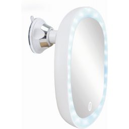 Kleine Wolke LED Mirror lusterko kosmetyczne 21,5x21,5 cm okrągłe z oświetleniem biały 8098100886