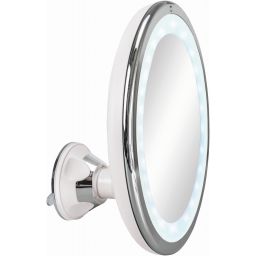 Kleine Wolke LED Mirror lusterko kosmetyczne 20x20 cm okrągłe z oświetleniem chrom 8099127886