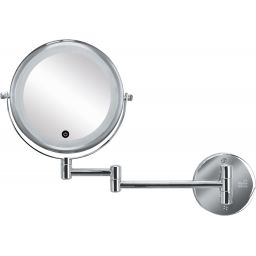 Kleine Wolke LED Mirror lusterko kosmetyczne 22x29 cm okrągłe z oświetleniem chrom 8487124886