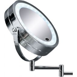 Kleine Wolke LED Mirror lusterko kosmetyczne 22x29 cm okrągłe z oświetleniem chrom 8487124886