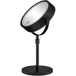 Kleine Wolke LED Mirror lusterko kosmetyczne 20,5x37 cm okrągłe z oświetleniem srebrny 8507926886