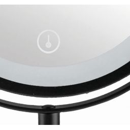 Kleine Wolke LED Mirror lusterko kosmetyczne 20,5x37 cm okrągłe z oświetleniem srebrny 8507926886