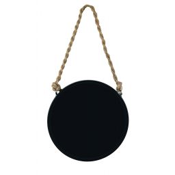 Kleine Wolke Rope Mirror lustro 39,5x23 cm okrągłe czarne 8653926886