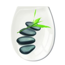 Kleine Wolke Zen deska sedesowa uniwersalna wolnoopadająca biały/wzór 1825148075