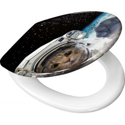 Kleine Wolke Cosmo Cat deska sedesowa uniwersalna wolnoopadająca kot w kosmosie 1855148075