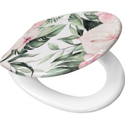 Kleine Wolke Garden deska sedesowa uniwersalna wolnoopadająca biały/wzór 1859148075