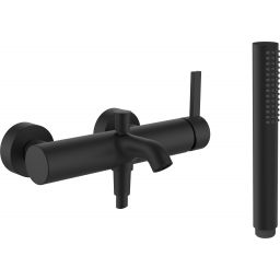Laufen Kartell bateria wannowo-prysznicowa ścienna czarna H3213370811411