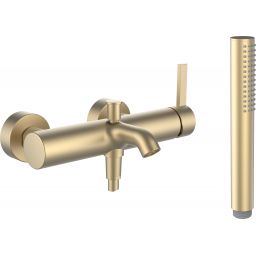 Laufen Kartell bateria wannowo-prysznicowa ścienna złota H3213370831411