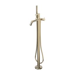 Laufen Kartell bateria wannowo-prysznicowa wolnostojąca złota H3213380011211