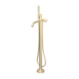 Laufen Kartell bateria wannowo-prysznicowa wolnostojąca złota H3213380831211