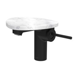 Laufen Ada bateria umywalkowa stojąca czarny/biały marmur HF506702515060