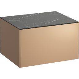 Laufen Sonar szafka 57 cm podumywalkowa wisząca z blatem miedziana/czarna H4054000341411