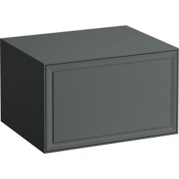 Laufen The New Classic szafka 57 cm podumywalkowa wisząca z blatem szary mat H4060050856271