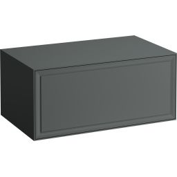 Laufen The New Classic szafka 77 cm podumywalkowa wisząca z blatem szary mat H4060150856271