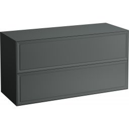 Laufen The New Classic szafka 117,5 cm podumywalkowa wisząca z blatem szary traffic mat H4060260856271