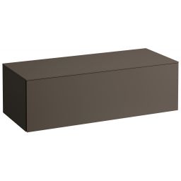 Laufen Il Bagno Alessi szafka 120 cm podumywalkowa wisząca z blatem ciemny brąz H4303000974291