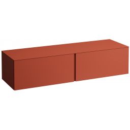 Laufen Il Bagno Alessi szafka 160 cm podumywalkowa wisząca z blatem terakota H4303300972691