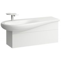 Laufen Il Bagno Alessi szafka 100 cm podumywalkowa wisząca lewa biały mat H4304210972601