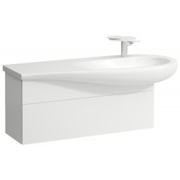 Laufen Il Bagno Alessi szafka 100 cm podumywalkowa wisząca prawa biały mat H4304310972601
