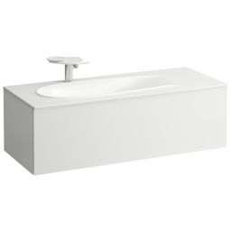 Laufen Il Bagno Alessi szafka 120 cm podumywalkowa wisząca lewa biały mat H4304410972601