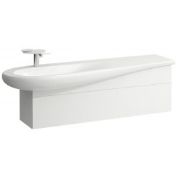 Laufen Il Bagno Alessi szafka 135 cm podumywalkowa wisząca lewa biały mat H4304510972601