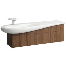 Laufen Il Bagno Alessi szafka 135 cm podumywalkowa wisząca lewa noce canaletto H4304510976301