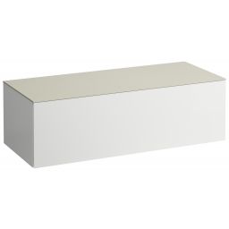 Laufen Il Bagno Alessi szafka 120 cm podumywalkowa wisząca z blatem biały mat H4313000972601