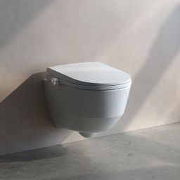 Laufen Cleanet Pro toaleta myjąca z pokrętłem sterującym wisząca bez kołnierza biała H600890000S002