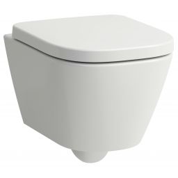 Laufen Meda miska WC wisząca bez kołnierza ze spłukiwaniem wirowym biały połysk H8201134000001