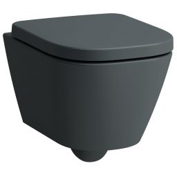 Laufen Meda miska WC wisząca bez kołnierza spłukiwanie wirowe grafit mat H8201137580001