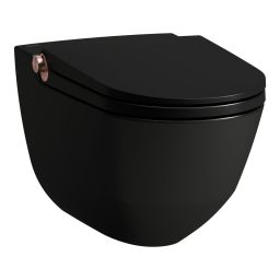 Laufen Cleanet Riva toaleta myjąca wisząca bez kołnierza czarny mat H8206917190001