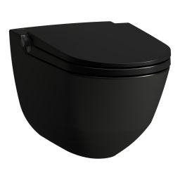 Laufen Cleanet Riva toaleta myjąca wisząca bez kołnierza czarny mat H8206917230001
