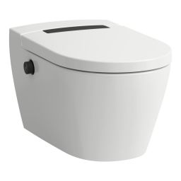 Laufen Cleanet Auria toaleta myjąca wisząca bez kołnierza ze spłukiwaniem wirowym biała H8208414040001